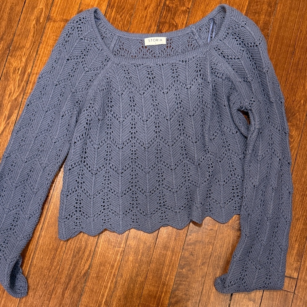 Storia Periwinkle Knit Top
